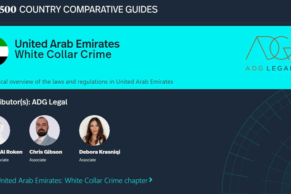 Legal 500 Country Comparative Guides 2024: United Arab Emirates White Collar Crime